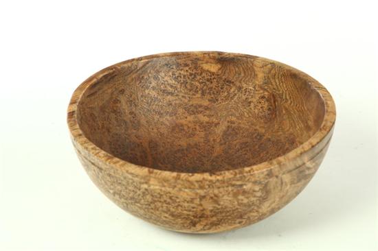 BURL BOWL.  American  19th century