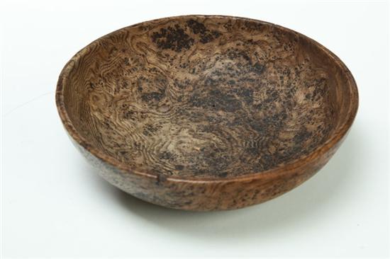 BURL BOWL.  American  19th century