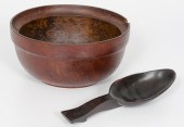 Burl Bowl and Paddle American