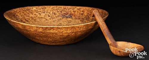 BURL BOWL AND SCOOPNew England burl