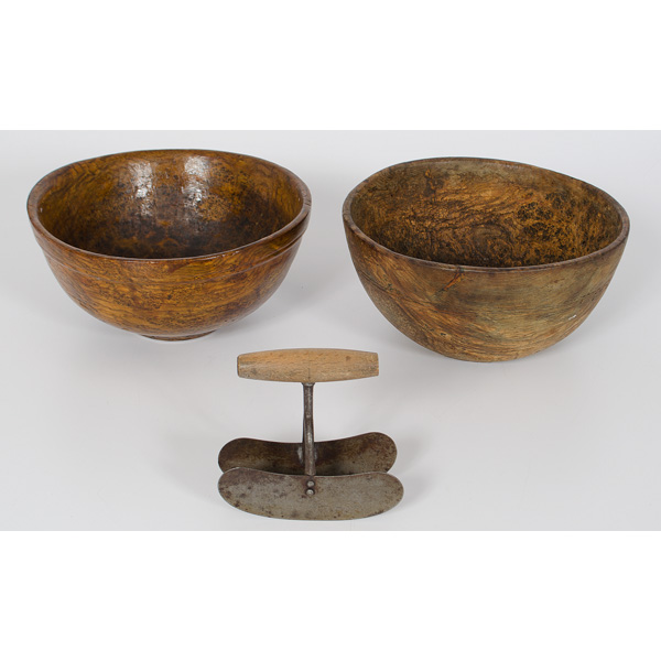 Burl Bowls Plus American. Two round