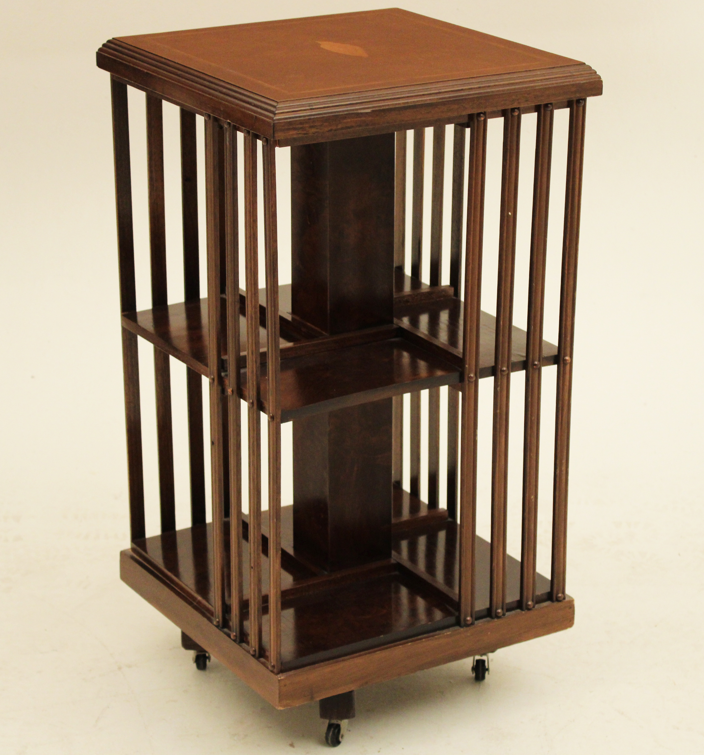 BURL WALNUT CROSSBANDED REVOLVING