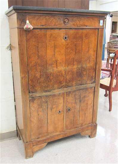 BURL WALNUT FALL-FRONT SECRETARY
