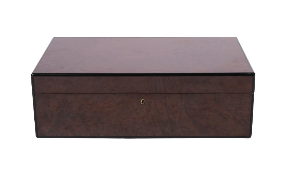 BURL WALNUT HUMIDORsigned Daniel
