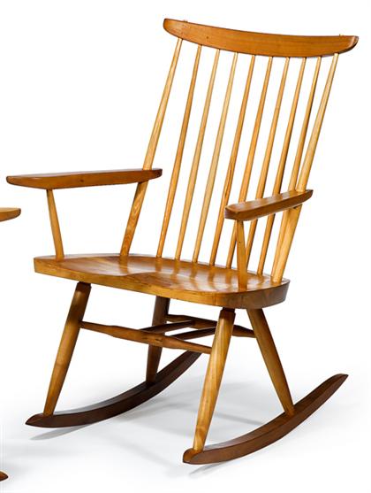Burl walnut New chair rocker   