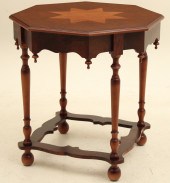 BURL WALNUT OCCASSIONAL TABLE