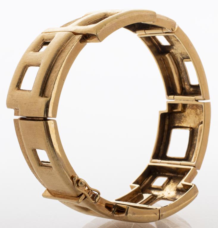 BURLE MARX 18K YELLOW GOLD HINGE