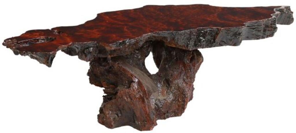BURLED REDWOOD LIVE EDGE SCULPTURAL