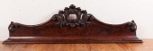 BURLED WALNUT CORNICE, PEDIMEN