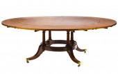 BURLED WALNUT EXTENDING CIRCUL
