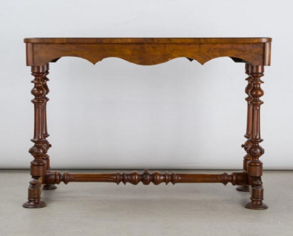 BURLED WALNUT & MARQUETRY HALL