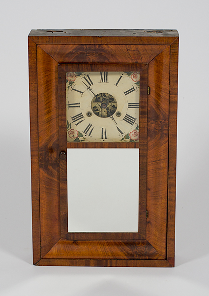 Burled Walnut Shelf Clock