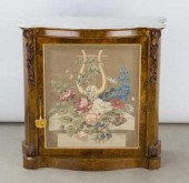 BURLED WALNUT SIDE CABINETA ve