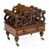 BURLED WALNUT VENEER CANTERBUR