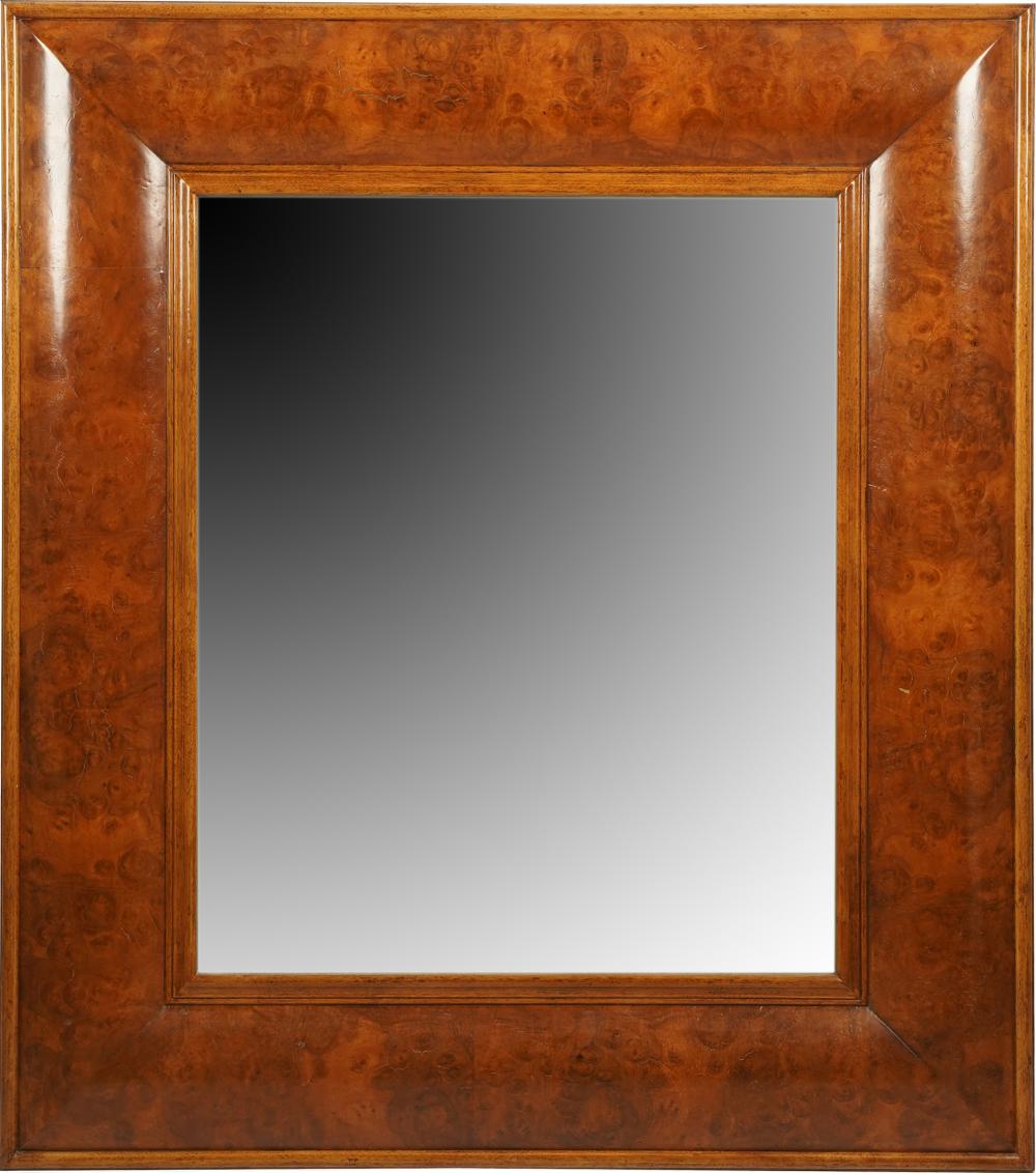 BURLED WALNUT WALL MIRRORwith