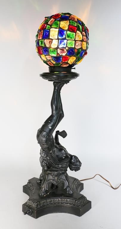 BURLESQUE DANCER LAMP WITH CHUNK