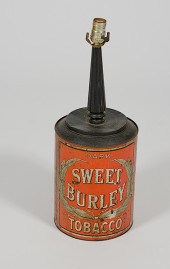 Burley Tobacco Canister Lamp A