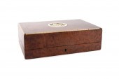 BURLWOOD AND CARVED INLAID BON