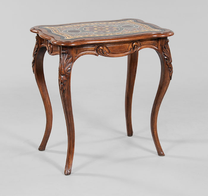 Burlwood and Pietra Dura Table