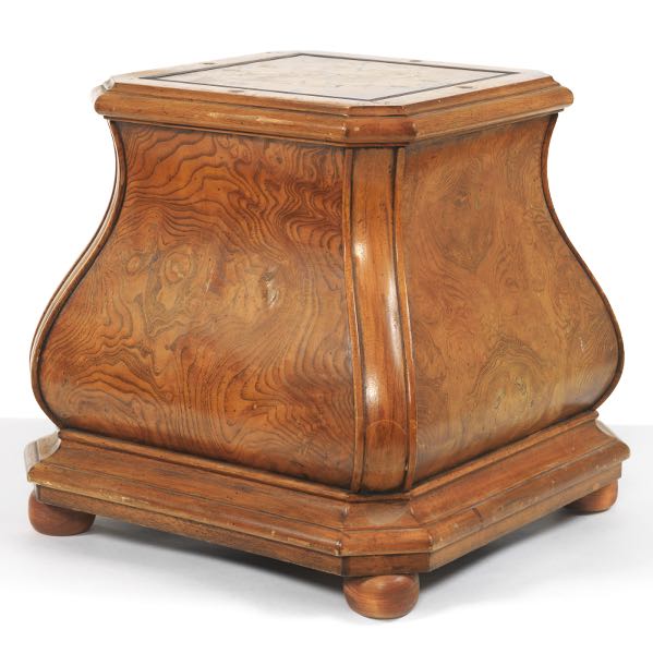 BURLWOOD BAROQUE STYLE PEDESTAL  16