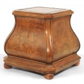 BURLWOOD BAROQUE STYLE PEDESTA