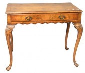 BURLWOOD DRESSING TABLE HAVING
