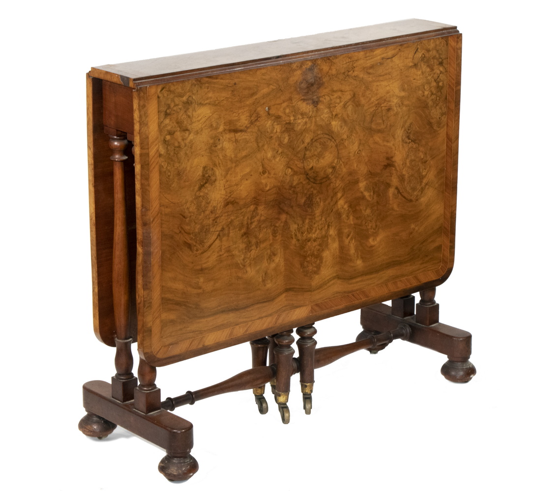 BURLWOOD DROP LEAF TABLE English