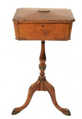 BURLWOOD EDWARDIAN WORK TABLEB
