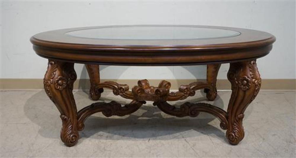 BURLWOOD FINISH GLASS INSET