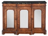 BURLWOOD INLAID MIRRORED MARBL