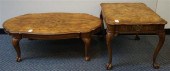 BURLWOOD LAMP TABLE AND COFFEE