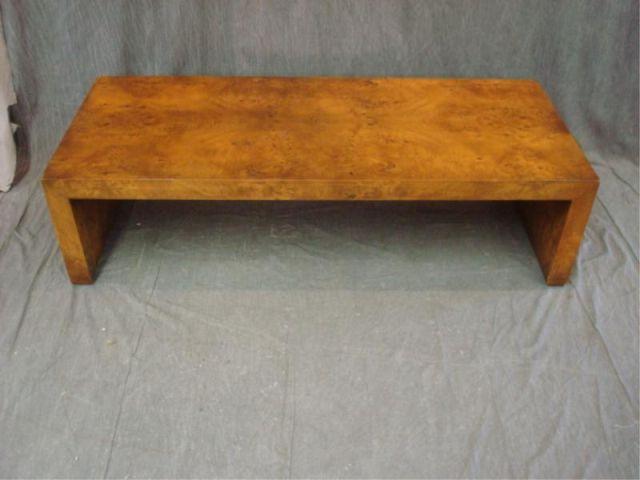 Burlwood Midcentury Coffee Table.