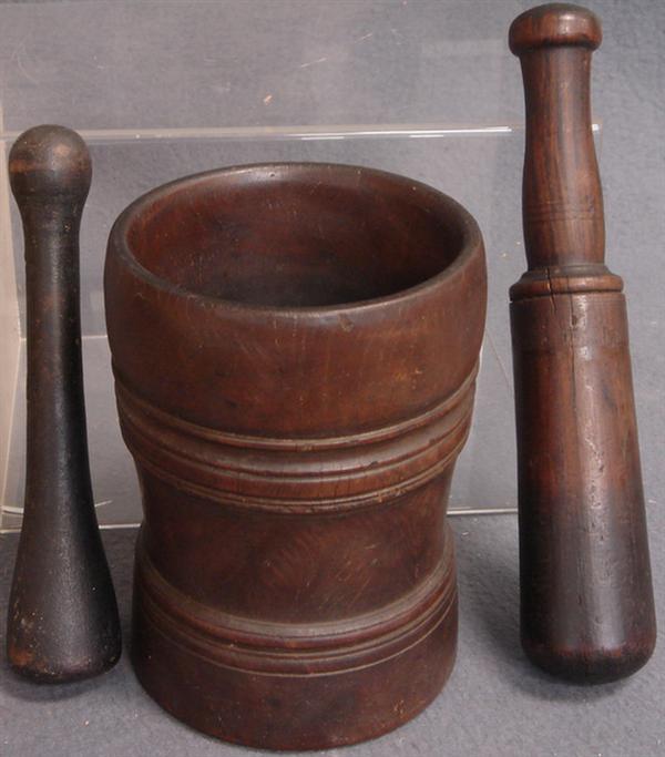 Burlwood mortar & pestle with