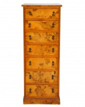 BURLWOOD SEMAINIER CHEST OF DR