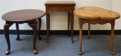BURLWOOD TREFOIL SIDE TABLE, Q