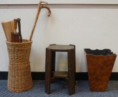 BURLWOOD WASTE BASKET, A MISSI