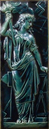 BURMANTOFTS FAIENCE TILEAn ear