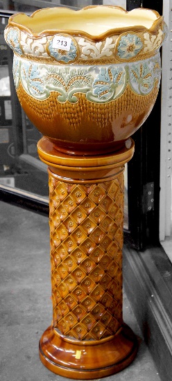 Burmantofts Jardiniere and Base