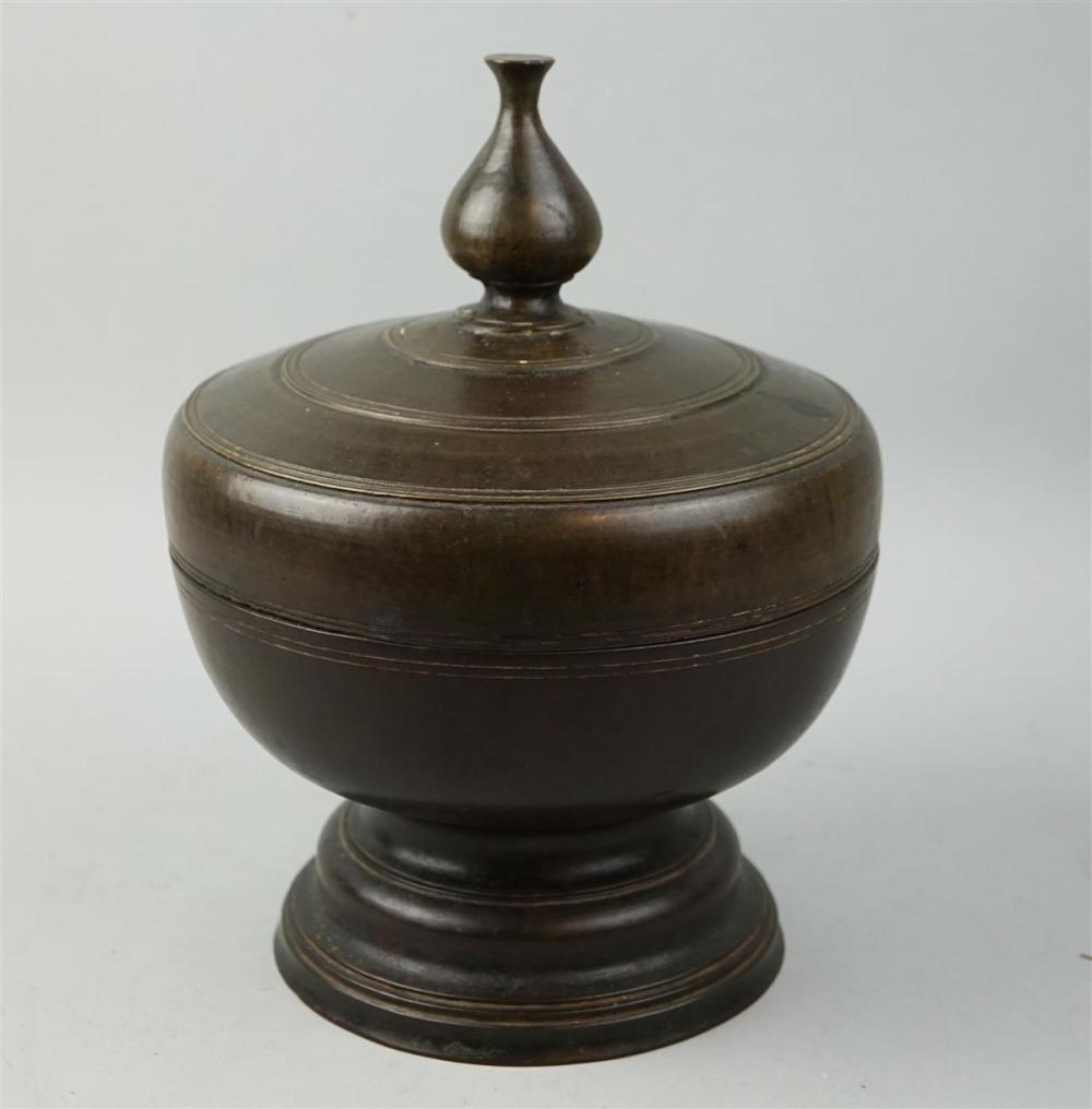 BURMESE BRONZE INCENSE HOLDER,