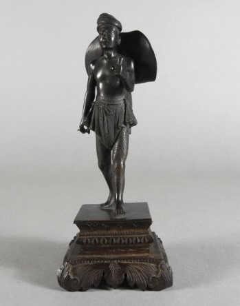 BURMESE BRONZE OF FIGURE IN