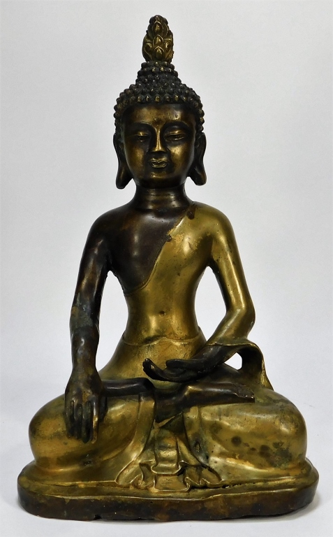 BURMESE BURMA GILT BRONZE SEATED