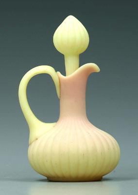 Burmese cruet, ribbed stopper,