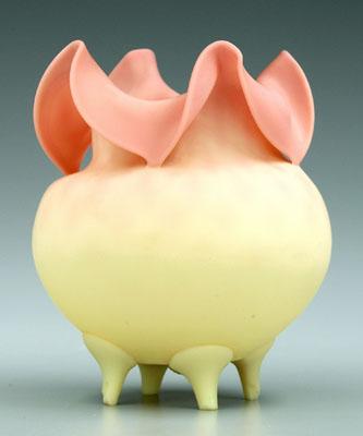 Burmese footed bowl, satin