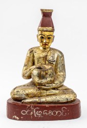 BURMESE GILTWOOD NAT DISCIPLE