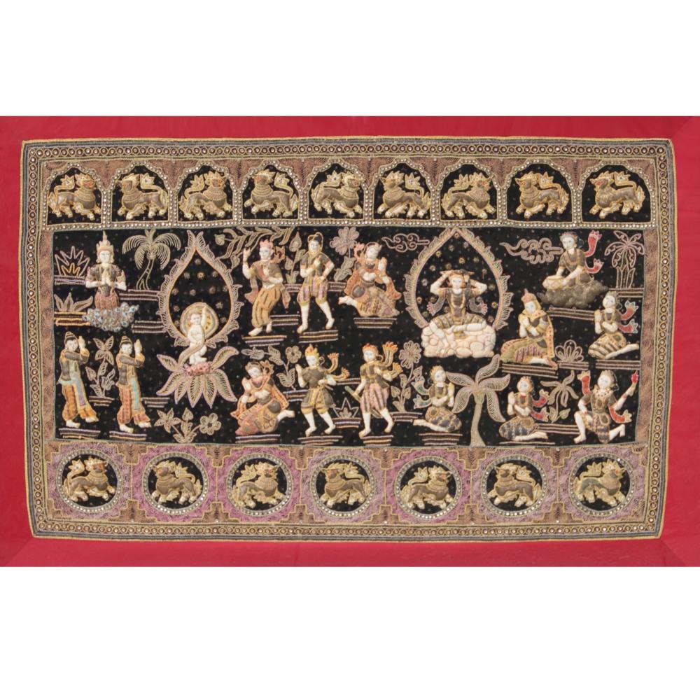 BURMESE KALAGA LARGE WALL HANGING