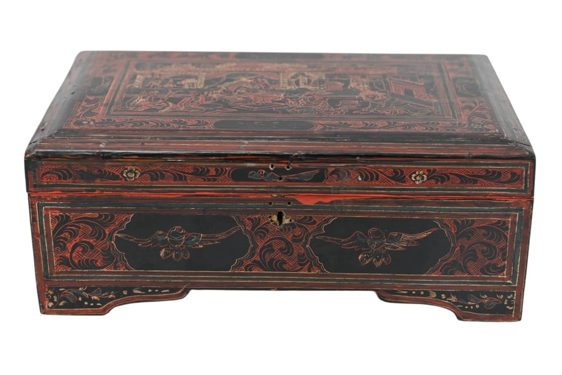 BURMESE LACQUER HAND PAINTED