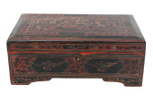 BURMESE LACQUER HAND PAINTED J