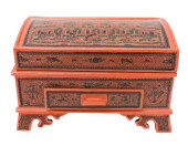 BURMESE LACQUER HAND PAINTED J