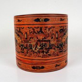 BURMESE LACQUERED BAMBOO BETEL