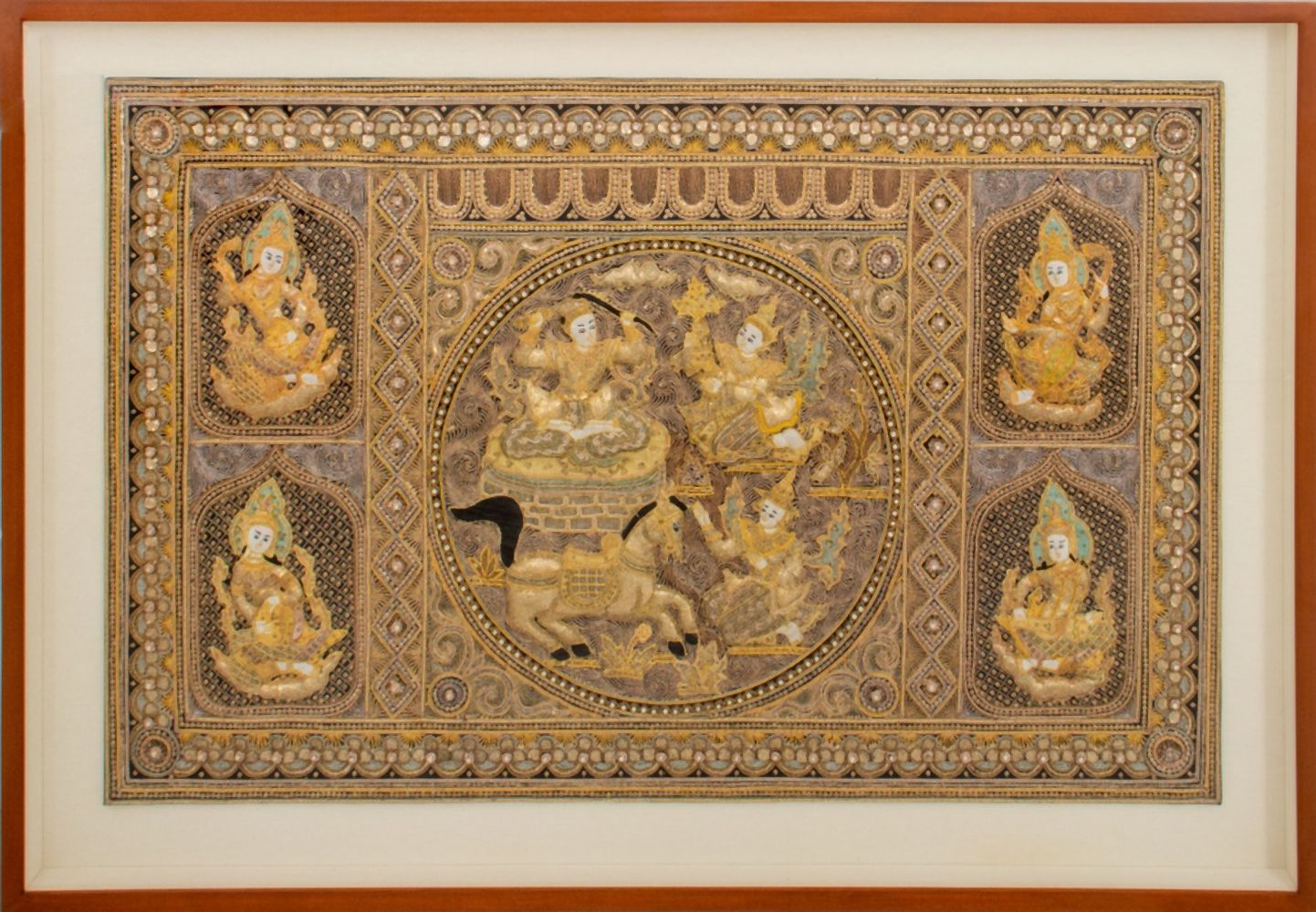 BURMESE LARGE KALAGA TAPESTRY Large